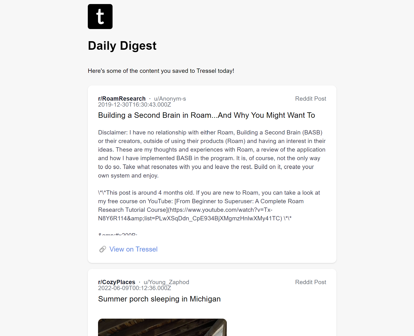 Customer profile user interface