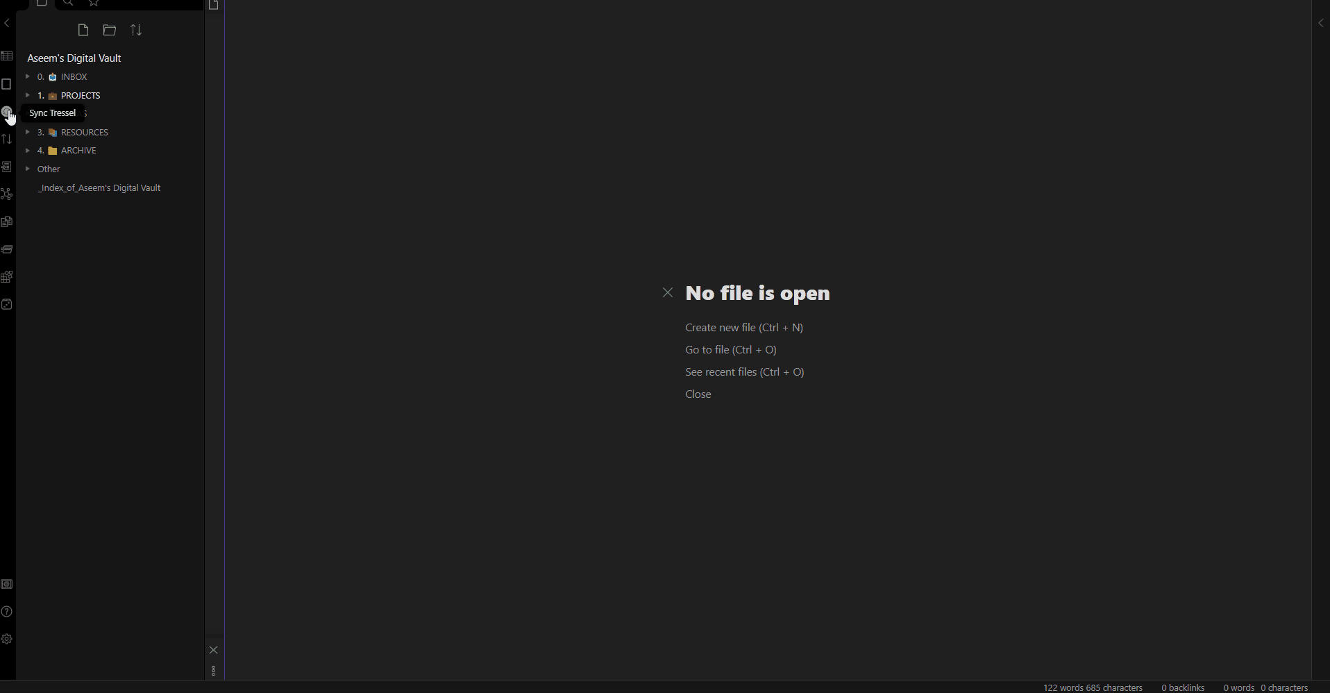 Inbox user interface